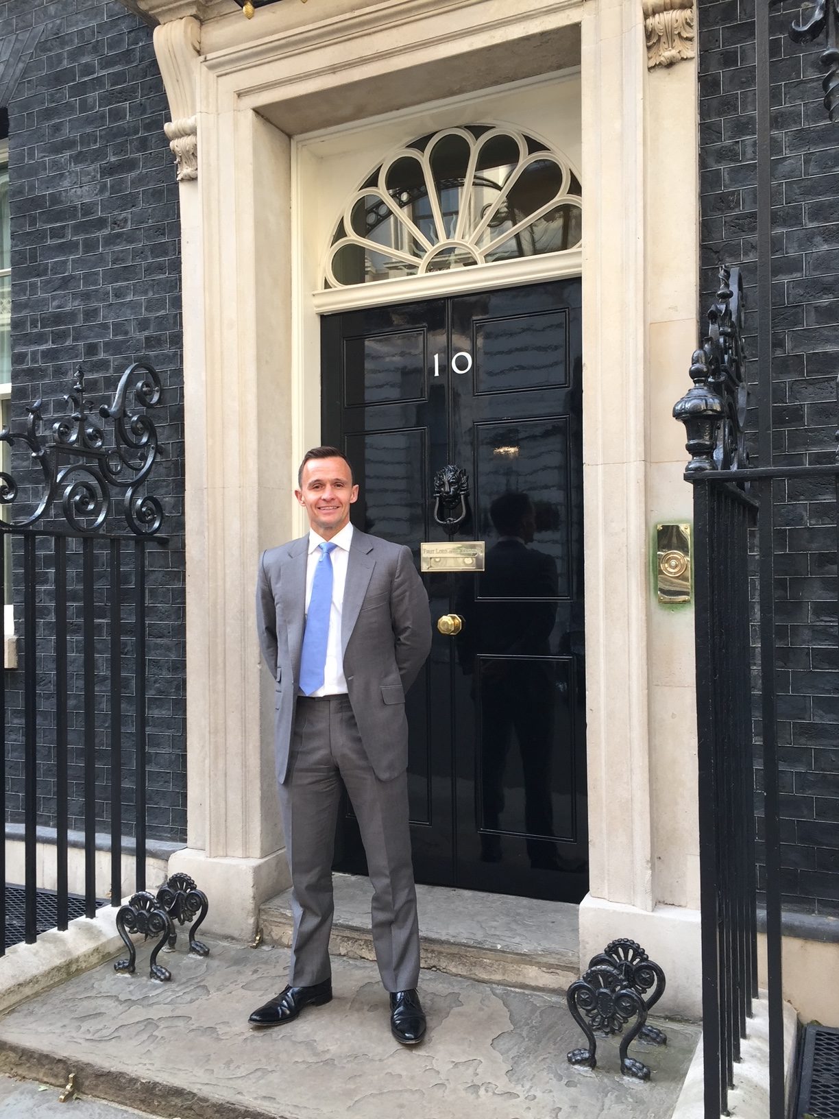 Dean Kelly outside 10 Downing Street